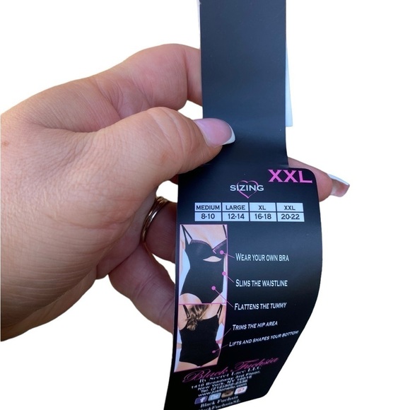 Black Fuschia By Secret Lace NWT Shaping Bodysuit I Size: XXL - Picture 8 of 13